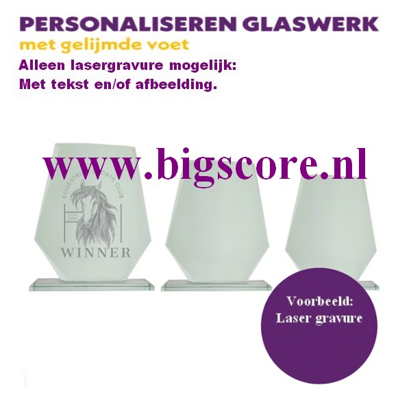 Jennifer Crystalstandaard inclusief lasergraveren ontwerp